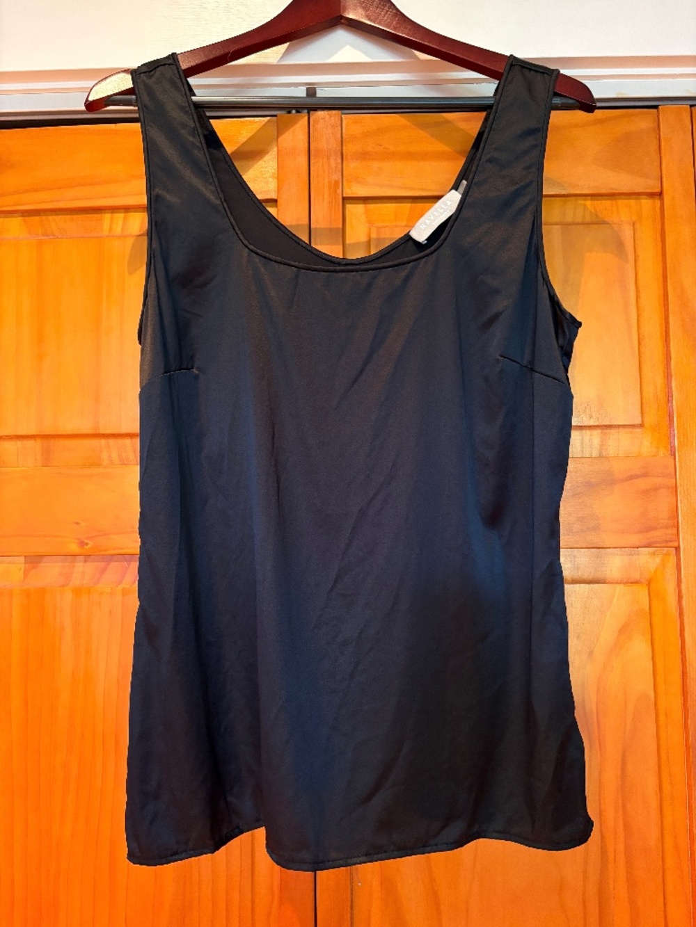Ravella 100% Silk Black Cami Tank Top Size Medium/8